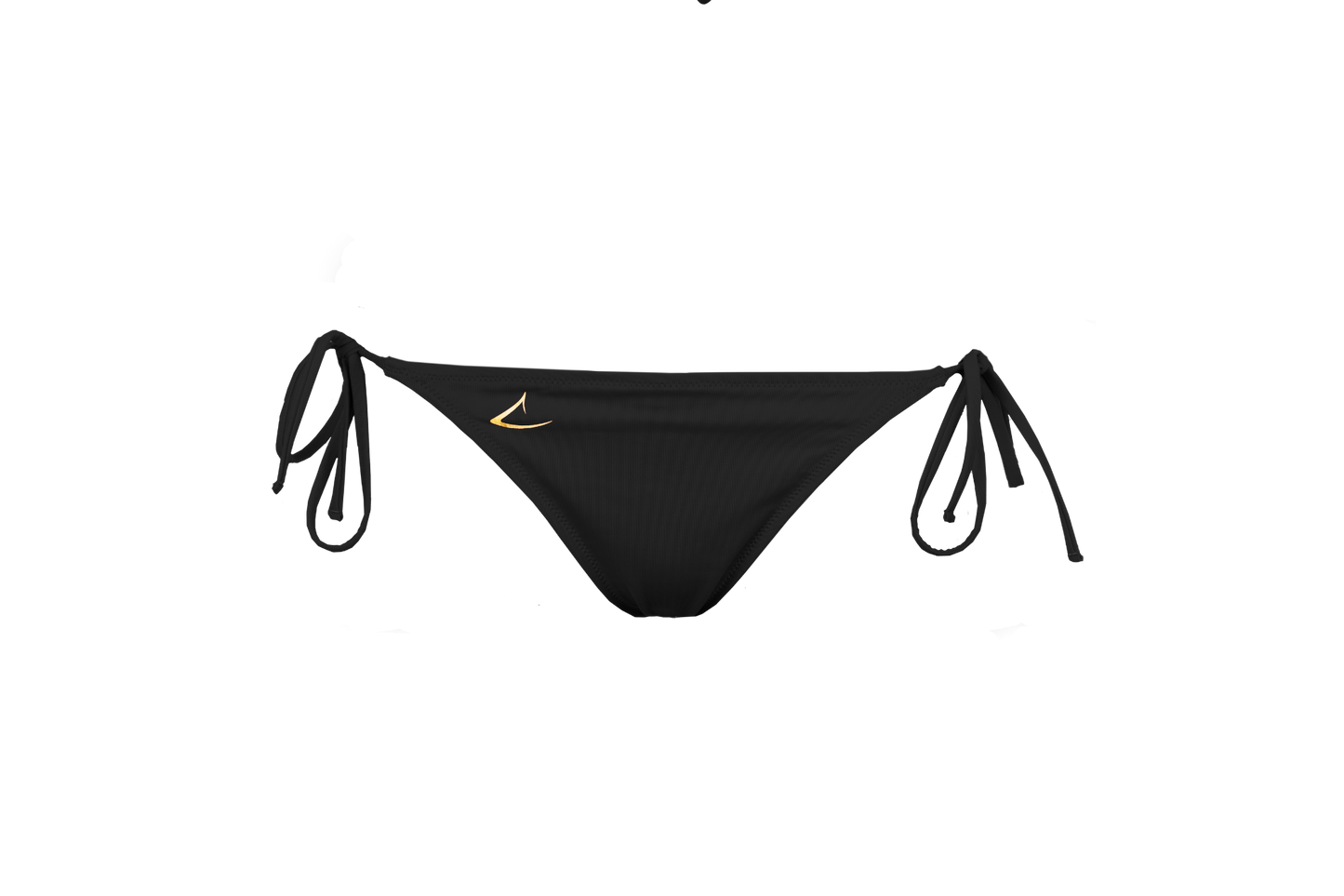 Black adjustable and eco-friendly bikini bottom Aurora