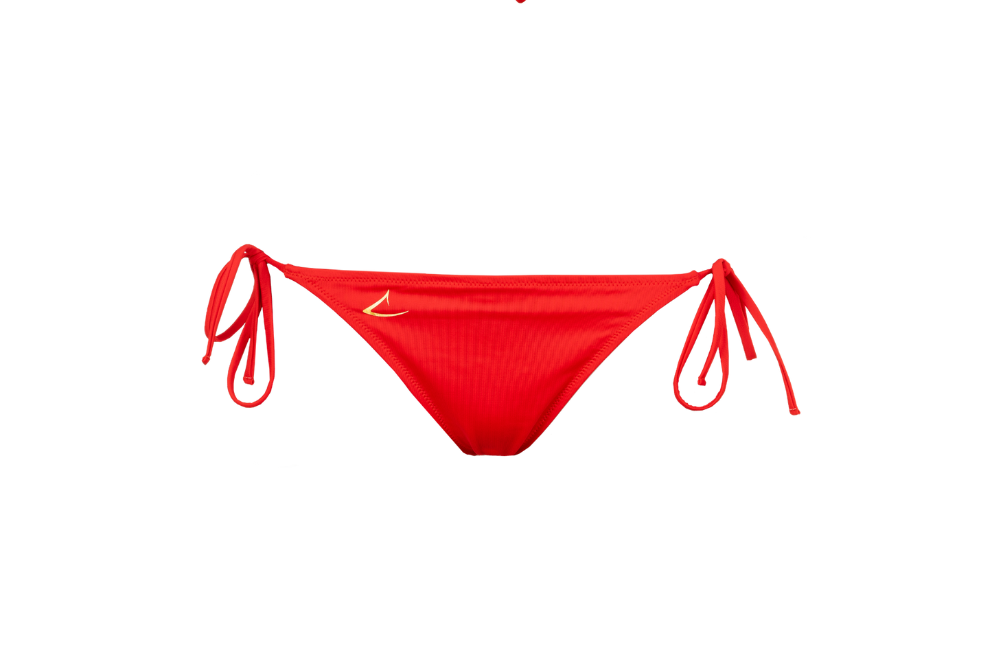 Red adjustable and eco-friendly bikini bottom Aurora