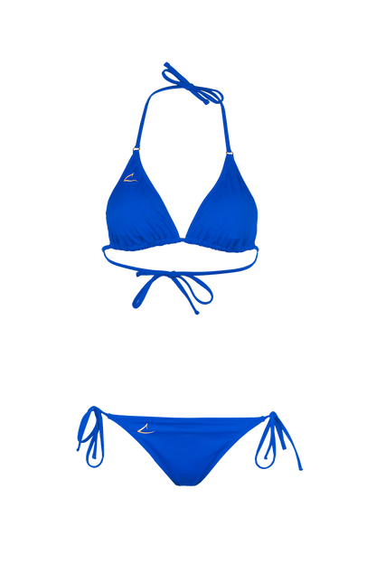 Blauw verstelbaar ecologisch bikini broekje Aurora