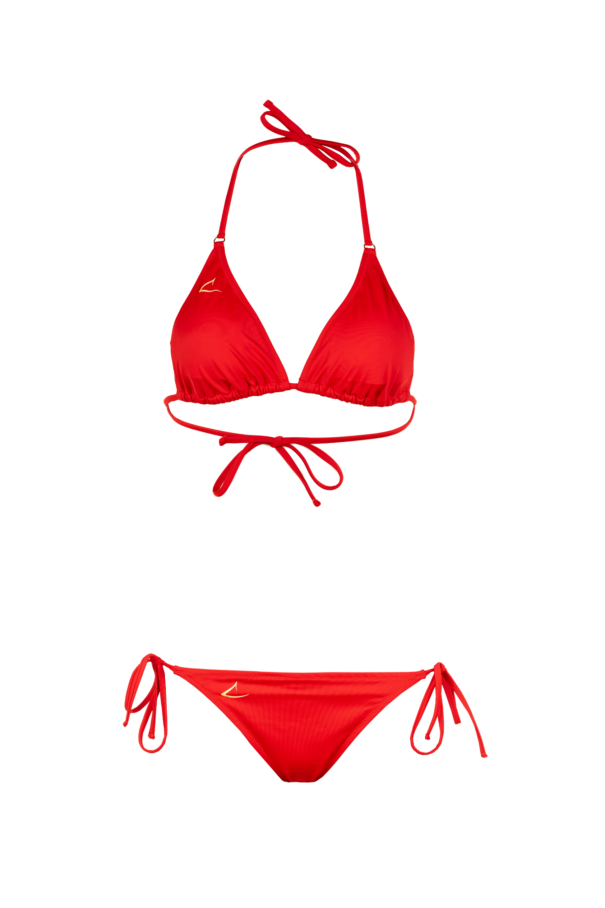 Red Bikini Set Aurora Triangl