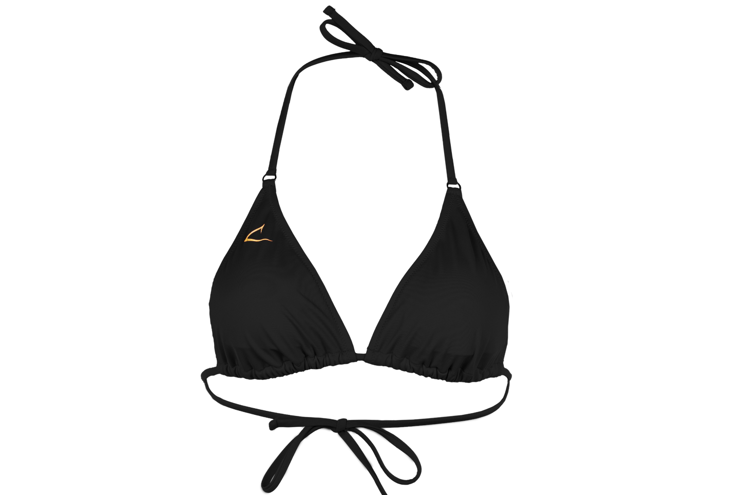 Zwarte  ecologische triangel bikini top Aurora