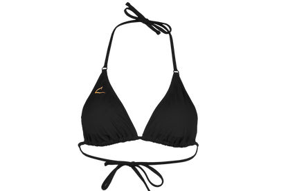 Zwarte  ecologische triangel bikini top Aurora