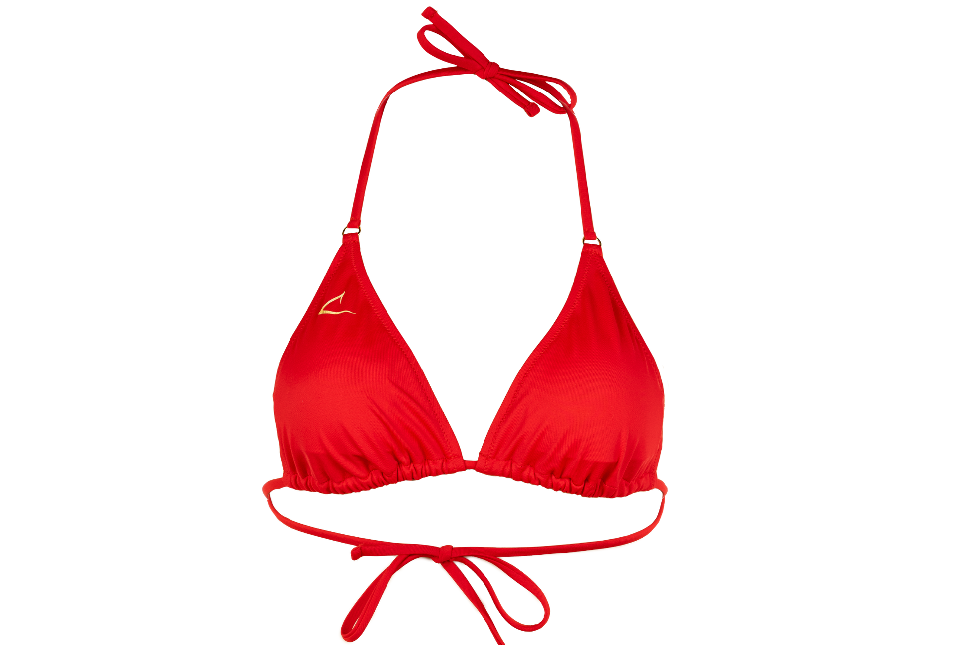 Red Bikini Top Triangl 