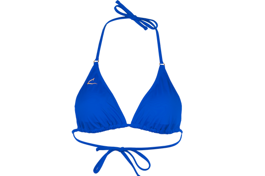 Blue eco-friendly triangl bikini top Aurora