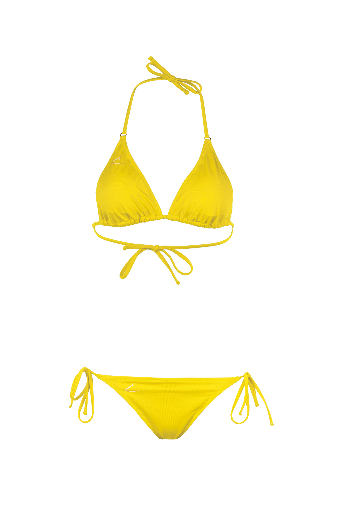 Yellow adjustable and eco-friendly bikini bottom Aurora