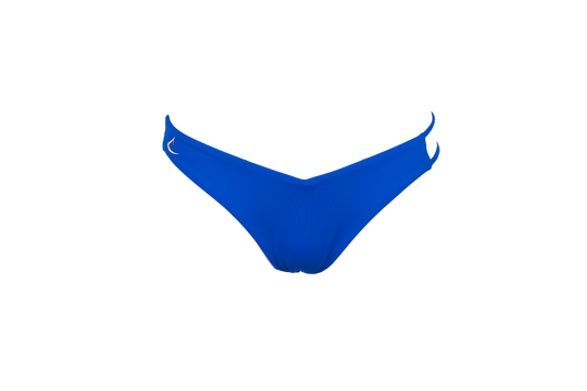 Bas de maillot de bain écologique bleu échancré Sofia