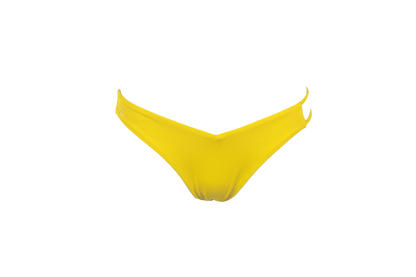 Ensemble bikini brassière jaune écologique et sportif Sofia