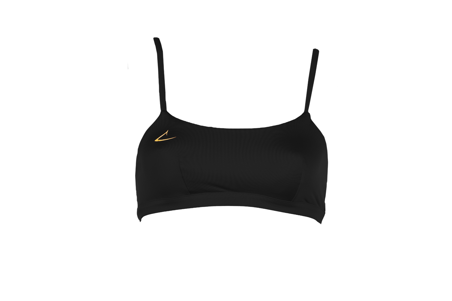 Haut de bikini brassière noir écologique et sportif Sofia