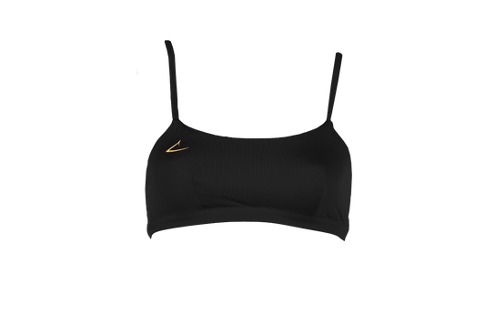 Zwarte ecologische en sportieve bralette bikinitop Sofia