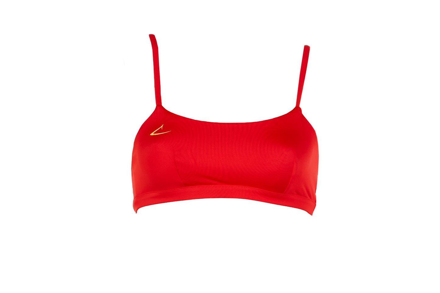 Red eco-friendly and sporty bralette bikini set Sofia