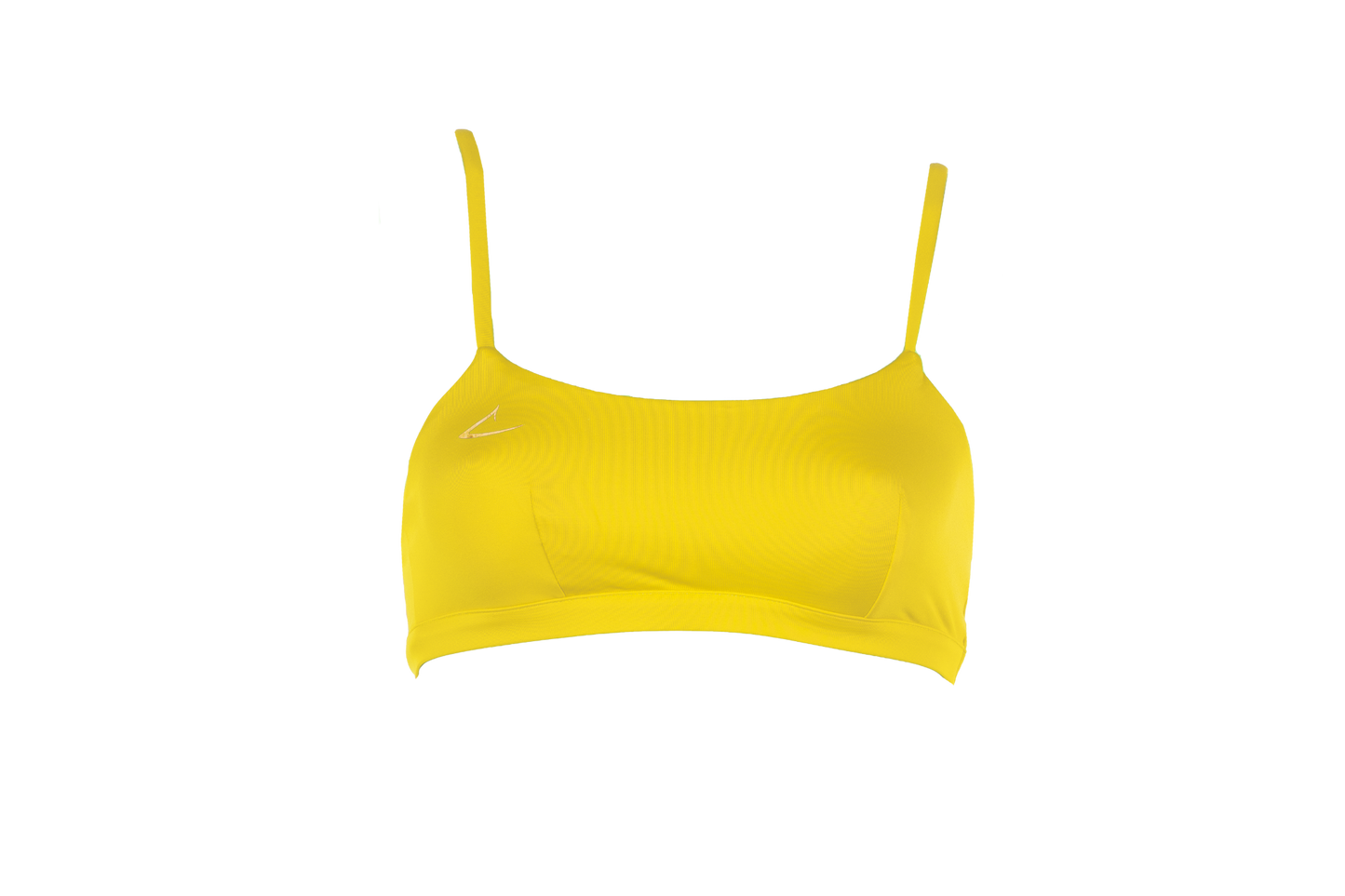 Haut de bikini brassière jaune écologique et sportif Sofia