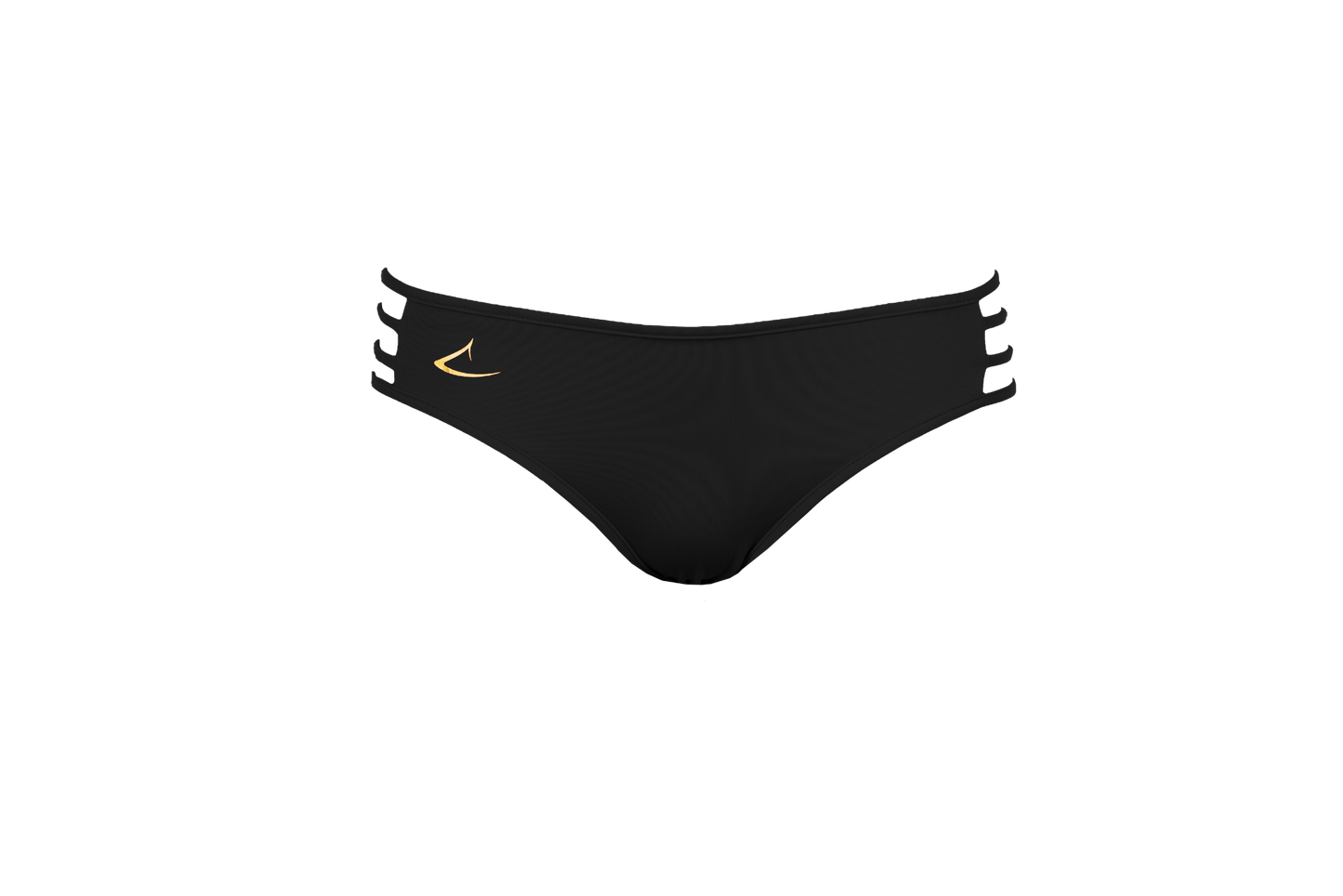 Bas de maillot de bain luxe écologique noir Vittoria