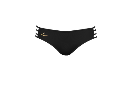 Bas de maillot de bain luxe écologique noir Vittoria