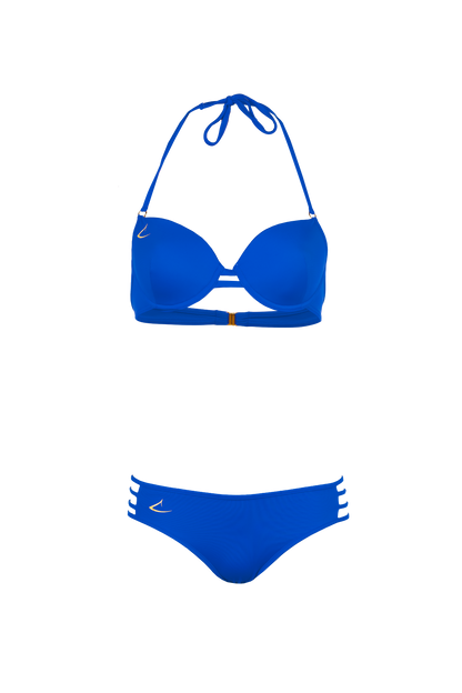 Bas de maillot de bain luxe écologique bleu Vittoria