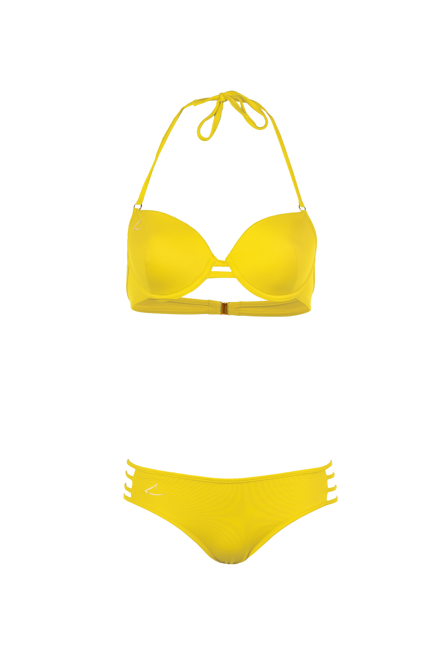 Bas de maillot de bain luxe écologique jaune Vittoria