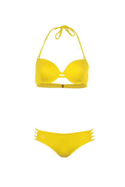 Bas de maillot de bain luxe écologique jaune Vittoria