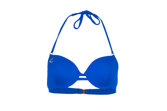 Blue eco-friendly luxury bikini top Vittoria