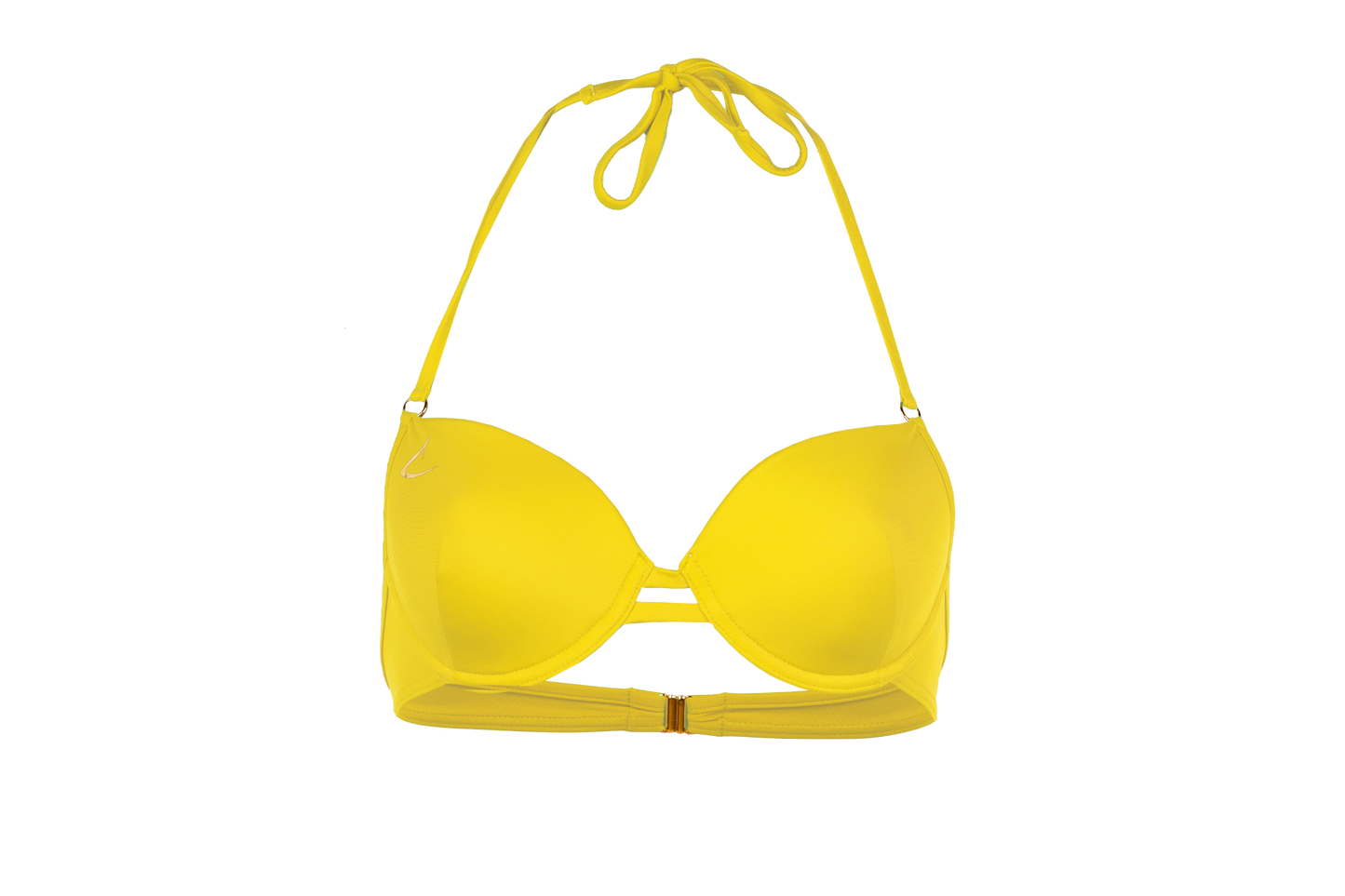 Yellow eco-friendly luxury bikini top Vittoria